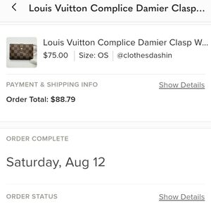 Louis Vuitton Brown Damier Wallet